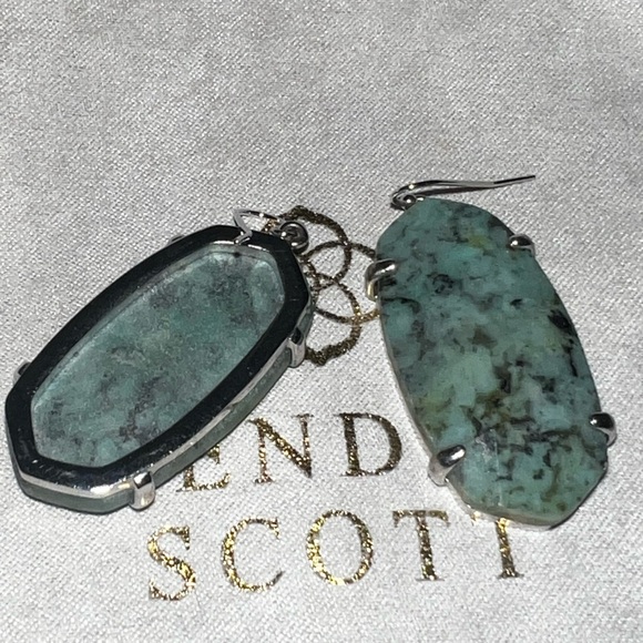 Kendra Scott African Turquoise Esme earrings - Picture 3 of 3